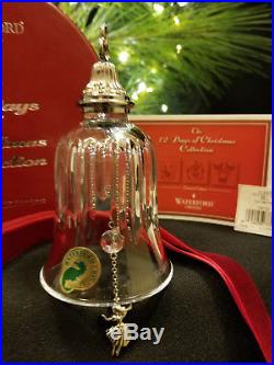 Waterford Crystal 12 Days of Christmas 9 Ladies Dancing Bell Ornament Excellent
