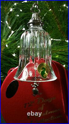 Waterford Crystal 12 Days of Christmas 9 Ladies Dancing Bell Ornament MIB Mint