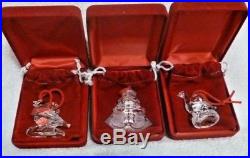 Waterford Crystal 12 Days of Christmas Figural Ornaments Set