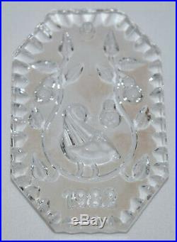 Waterford Crystal 12 Days of Christmas Ornament 1982 Partridge USED