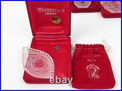 Waterford Crystal 12 Days of Christmas Ornaments 1983, 1985-1995