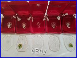 Waterford Crystal 12 Days of Christmas Ornaments 1990-1994 Mint