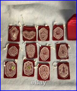 Waterford Crystal 12 Days of Christmas Ornaments Set Lot Of 12 + BONUS 13 Pieces