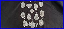 Waterford Crystal 12 Days of Christmas Ornaments Vintage