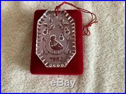Waterford Crystal 12 Days of Christmas Ornaments inc rare 1982 original