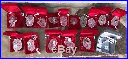 Waterford Crystal 12 Days of Christmas Ornaments incl. 1982 Lot Of 16