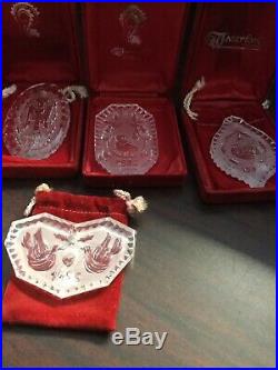 Waterford Crystal 12 Days of Christmas Ornaments includes rare 1982 original