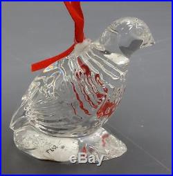 Waterford Crystal 12 Days of Christmas Partridge Ornament 1st First Edition Box