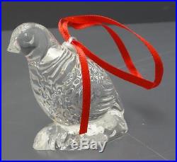 Waterford Crystal 12 Days of Christmas Partridge Ornament 1st First Edition Box