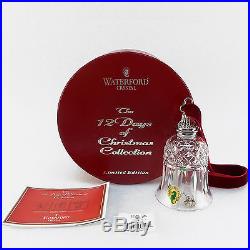 Waterford Crystal 12 Days of Xmas Bell Eight 8 MAIDS 8th Ornament Tramore MIB