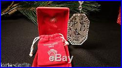 Waterford Crystal 1982 12 Days of Christmas Partridge in a Pear Tree Ornament