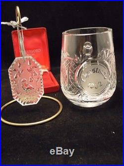 Waterford Crystal 1982 Partridge Ornament and 1982 Dated Christmas Tankard