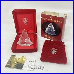 Waterford Crystal 1999 Five 5 Golden Rings Ornament Christmas 5th Edition
