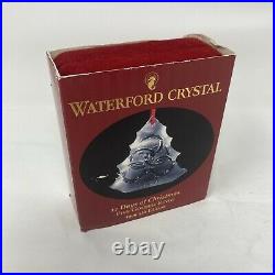 Waterford Crystal 1999 Five 5 Golden Rings Ornament Christmas 5th Edition