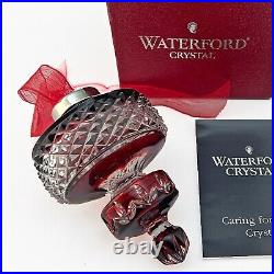 Waterford Crystal 2002 Ball Ornament Ruby Red Cased Spire is very special