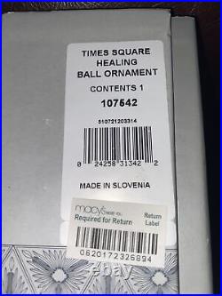 Waterford Crystal 2002 Hope For Healing Times Square Ball Ornamentin Orig Box
