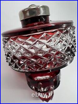 Waterford Crystal 2002 Ornament Ruby Red Cased Spire/Artist Signed & Dated