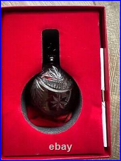 Waterford Crystal 2004 Ruby Red Winter Wonderland Ball Cased Ornament New in Box