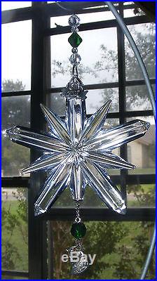 Waterford Crystal 2007 Partridge Pear Tree Crystal Christmas Tree Ornament RARE