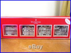 Waterford Crystal 2011 Annual TRAIN Ornaments Set 0f 4 NEW