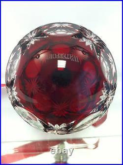 Waterford Crystal 2011 Ruby Red Cased Ball Christmas Ornament, Collection