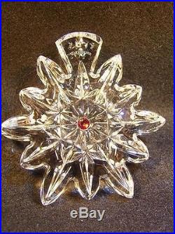 Waterford Crystal 2011 Snowflake Wishes Joy Christmas Ornament. 1st Edition withBox