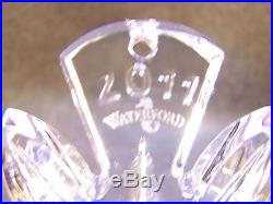 Waterford Crystal 2011 Snowflake Wishes Joy Christmas Ornament. 1st Edition withBox