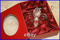 Waterford Crystal 2013 Fleur De Lis Lys Christmas Ornament Saints NIB $60 Retail
