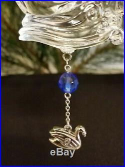 Waterford Crystal 2013 Twelve Days of Christmas 12 Swans-a-Swimming Ornament NIB