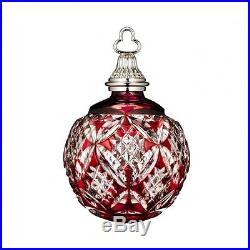 Waterford Crystal 2015 Annual Red Cased Ball Ornament New for Christmas NIB