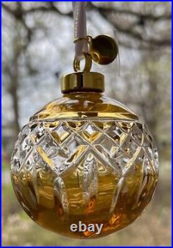 Waterford Crystal 2022 Lismore Gold Bauble Ornament NIB