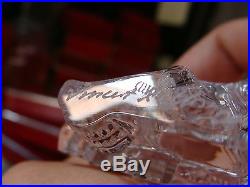 Waterford Crystal 4 Christmas Tree Ornaments Sleeping Mouse etc SIGNED COA MIB