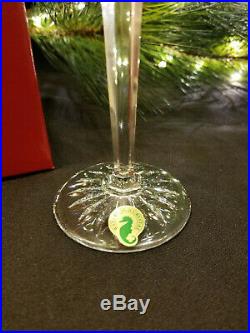 Waterford Crystal 7 Swans-a-Swimming Flute 12 Twelve Days of Christmas NEW MINT