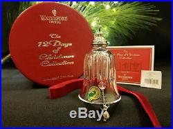 Waterford Crystal 9 Ladies Dancing Bell Ornament 12 Days of Christmas Mint / Box