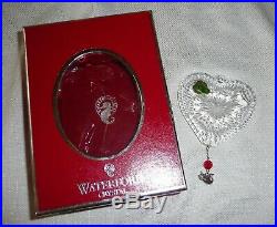 Waterford Crystal Annual 2008 TURTLE Dove Ornament & Charm 12 Days of Xmas MIB