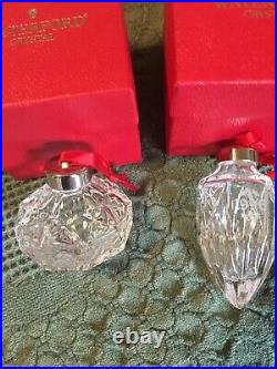 Waterford Crystal Annual Ball Christmas Ornament Set Of 4. 1992,93,96,97