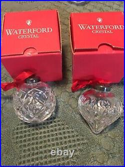 Waterford Crystal Annual Ball Christmas Ornament Set Of 4. 1992,93,96,97