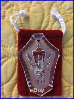 Waterford Crystal Annual Christmas Ornaments 1979 1984 (set of four)