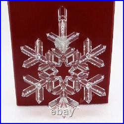 Waterford Crystal Annual SNOW Crystals 2006 Xmas Tree Ornament +Enhancer Ireland