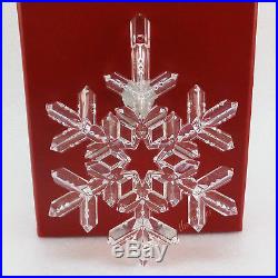 Waterford Crystal Annual SNOW Crystals 2006 Xmas Tree Ornament +Enhancer Ireland