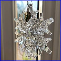 Waterford Crystal Annual SNOW Crystals 2013 Ornament & Enhancer Fred Curtis Sig