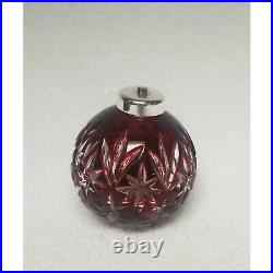 Waterford Crystal Ball Runy Red Christmas Ornaments signed on 2002