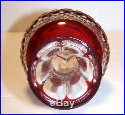 Waterford Crystal CLARENDON Ruby RED Cased Xmas Tree Top Topper Handcrafted