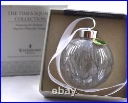 Waterford Crystal Christmas Ball Ornament Fellowship Hope 2006 Times Square