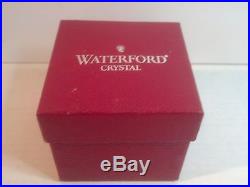 Waterford Crystal Christmas Cased Ruby Ball Ornament 1998 MIB