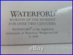 Waterford Crystal Christmas Cased Ruby Ball Ornament 1998 MIB