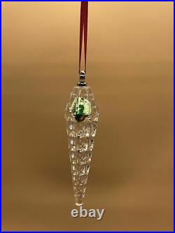 Waterford Crystal Christmas Icicle Ornaments set of 3 New in box