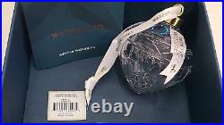 Waterford Crystal Christmas Ornament Winter Wonders Clear Rose Bauble 1064320