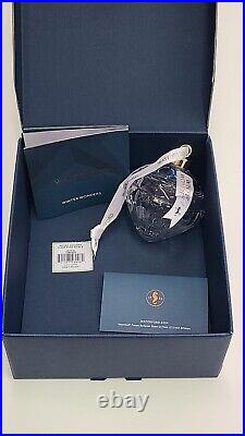 Waterford Crystal Christmas Ornament Winter Wonders Clear Rose Bauble 1064320