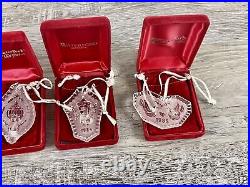 Waterford Crystal Christmas Ornaments (1981-1993) With Red Boxes